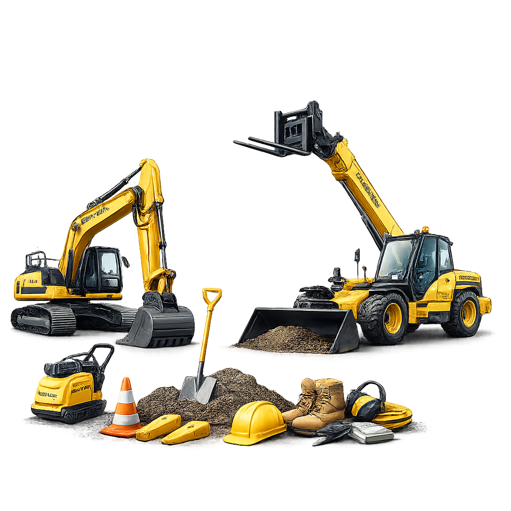 Plant hire illustration